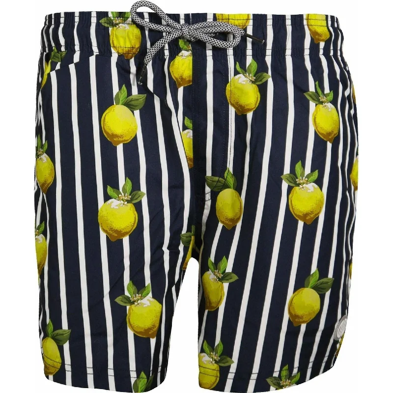 Nordam Lemons Mens Swim Shorts - Navy