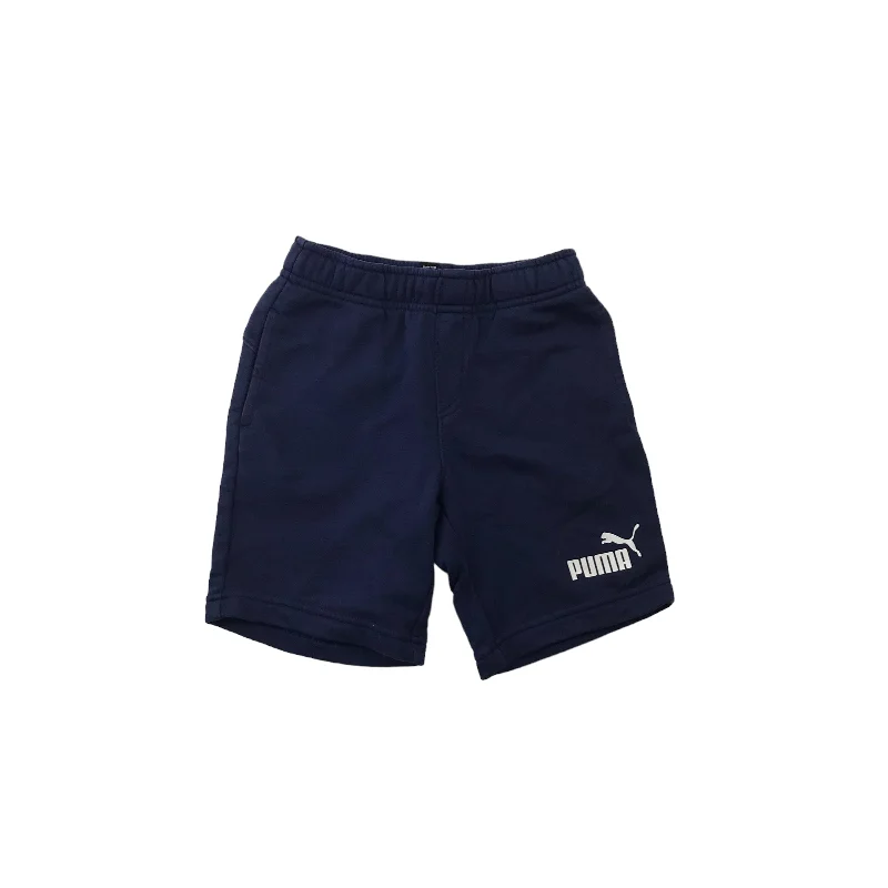 Puma Navy Jersey Sport Shorts Age 5