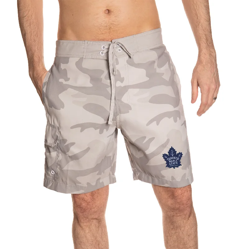 Toronto Maple Leafs Camo Boardshorts for Men - Tan Camo