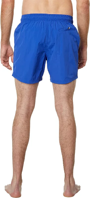 Hugo Boss Men Standard Octopus Trunks Drawstring Swim Shorts Blue Aegean