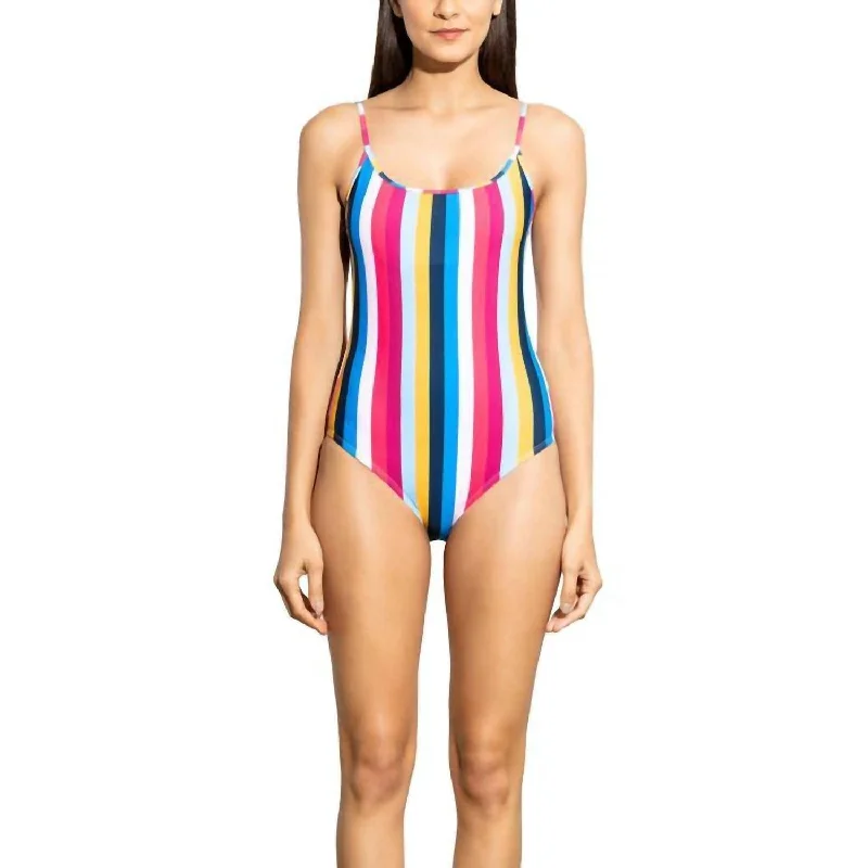 Rainbow Stripe Cami Classic One Piece