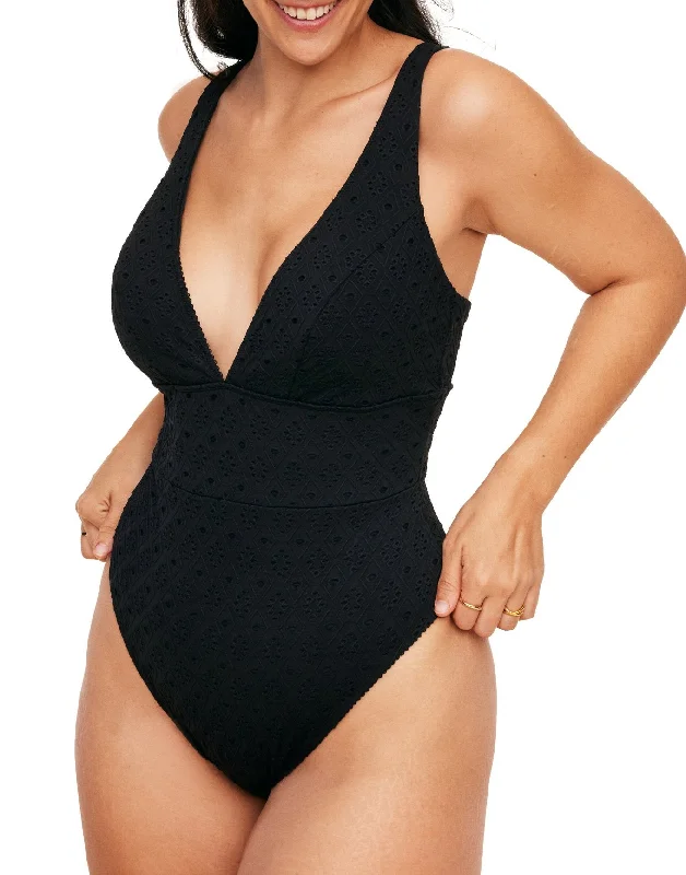 Melony Women's Plus-Size Swimwear One-piece Swimsuit