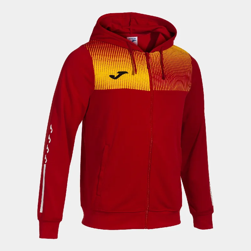 Joma Eco-Supernova Ladies Hoodie Jacket (Red/Yellow)