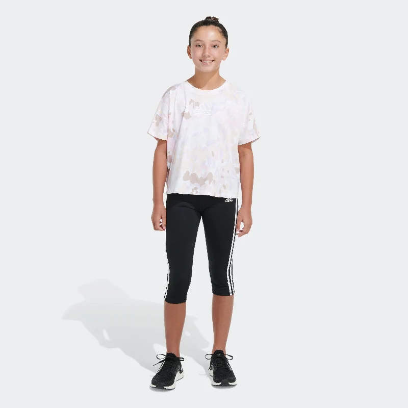 Kids' adidas Allover Print Loose Box Tee