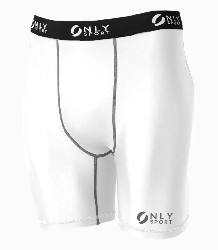 Compression Wear Shorts - White