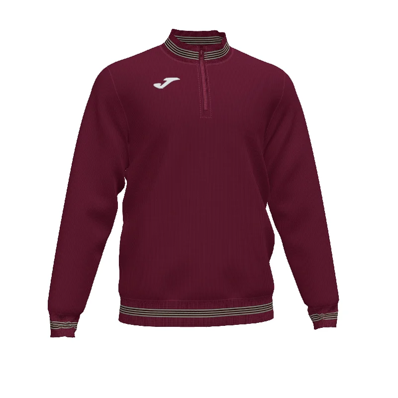 Joma Campus III 1/4 Zip Sweatshirt (Burgundy)