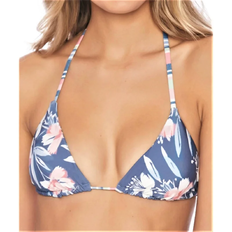 Reversible Triangle Bikini Top In Painted Desert Multi