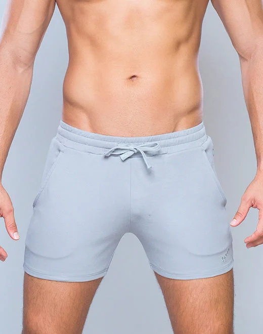 4” Jersey Shorts - Grey White