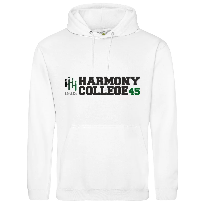 HARMONY COLLEGE 45 Hoodie (Arctic White)