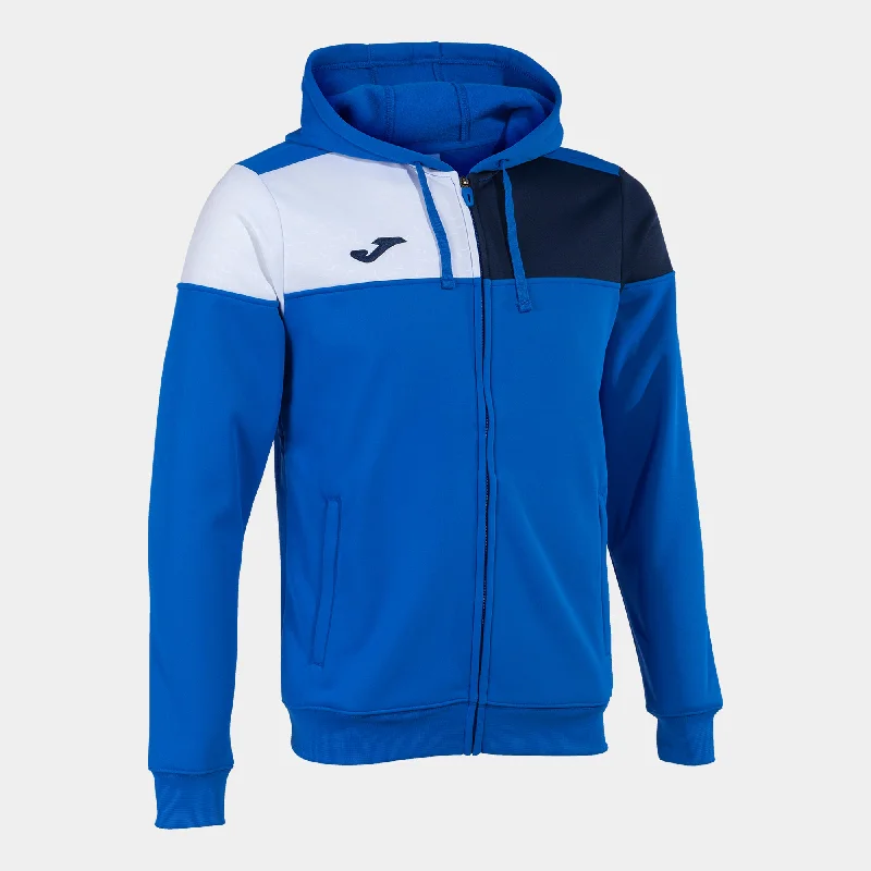 Joma Crew V Hoodie Jacket (Royal/Dark Navy/White)