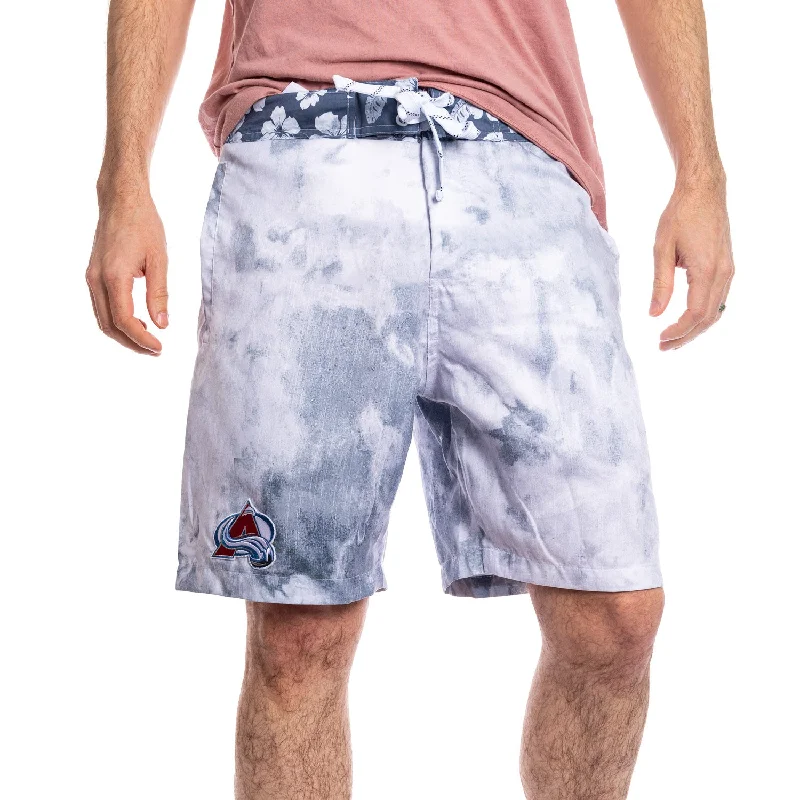 Colorado Avalanche Grey Watercolour Boardshorts for Men