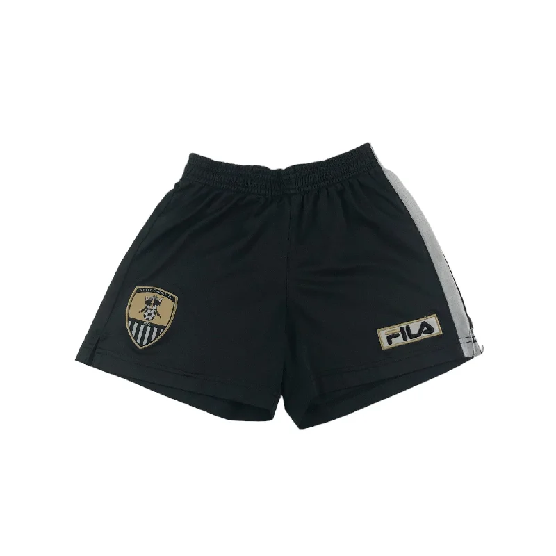 Fila Notts County FC Football Shorts Age 6 Black Elasticated Waistband