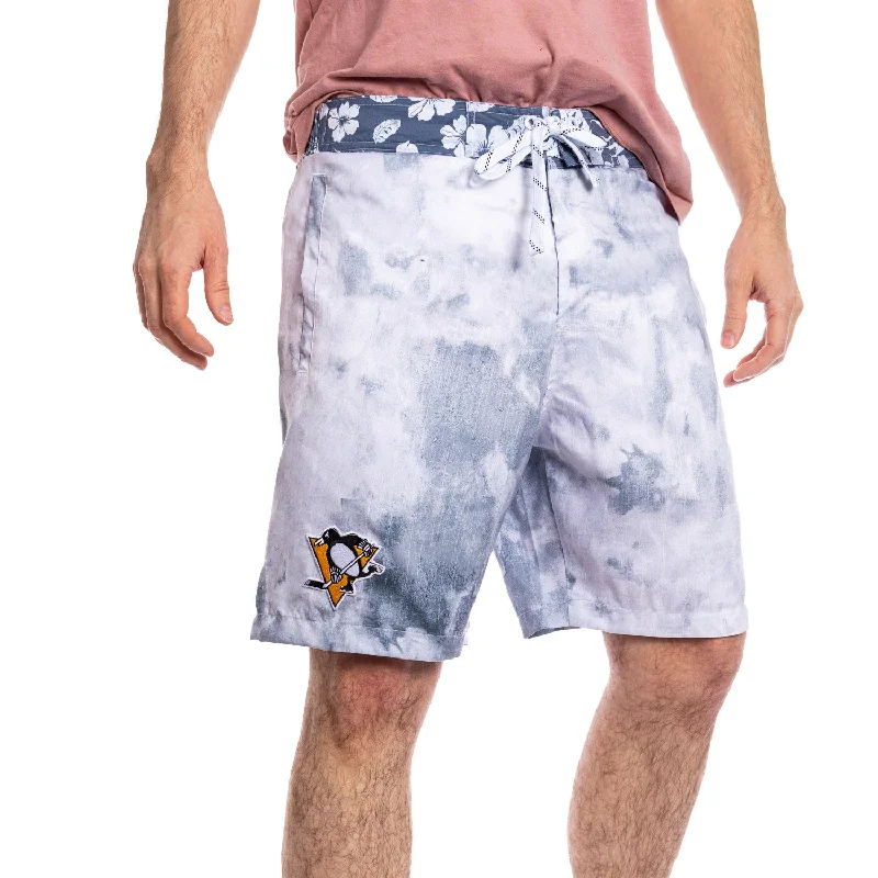 Pittsburgh Penguins Grey Watercolour Boardshorts for Men