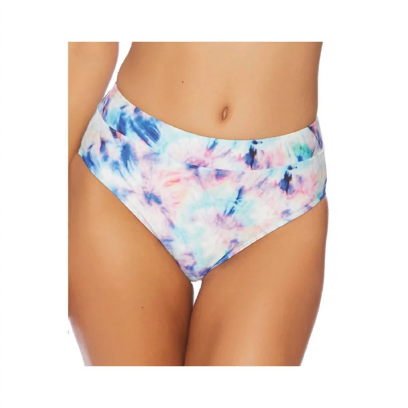 High Waist Bikini Bottom In Brighter Side Multi