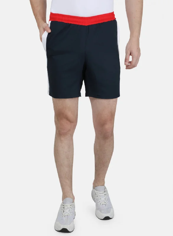 Mens Navy Blue Plain Short