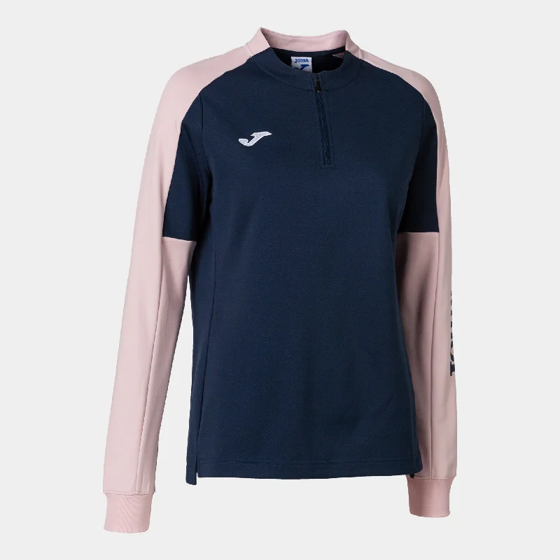 Joma Eco-Championship Ladies Sweatshirt (Dark Navy/Light Pink)