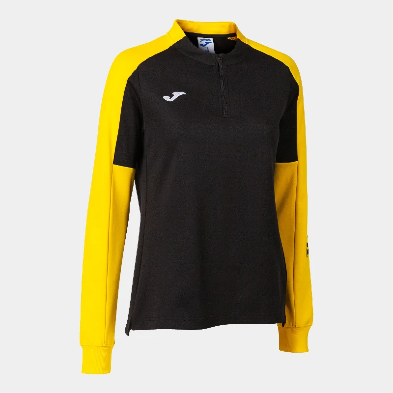 Joma Eco-Championship Ladies Sweatshirt (Black/Yellow)