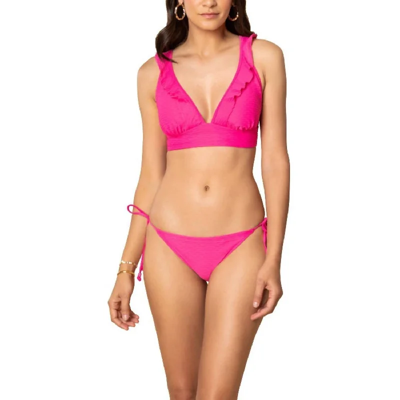 Tide Jacquard Clean Triangle Bottom In Azalea