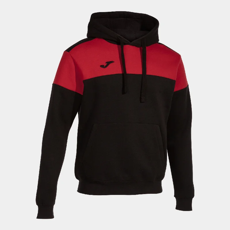 Joma Crew V Hoodie (Black/Red)