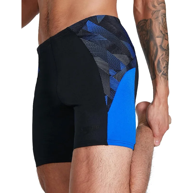 Speedo Eco Endurance Plus Splice Mid Mens Jammer Swim Shorts - Black