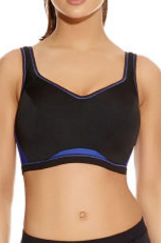 Epic UW Crop Top Sports Bra (Black /Violet)