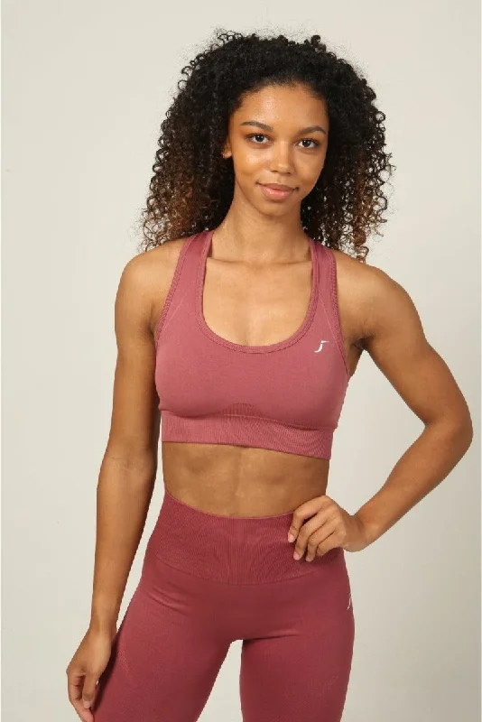 Seamless Sports Bra - Rosey Peach