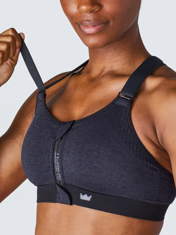 Low Impact Sports Bra - Heathered Indigo