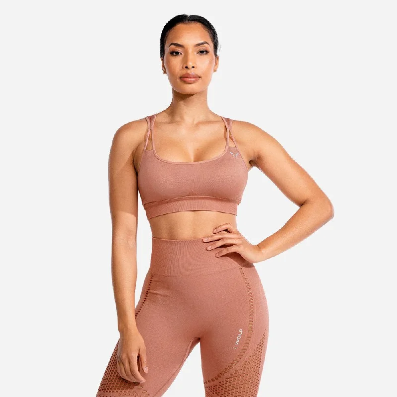 Meta Sports Bra - Rose Gold