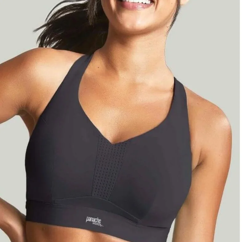 Panache Ultra Perform Non Padded Wired Sports Bra in Black 5022