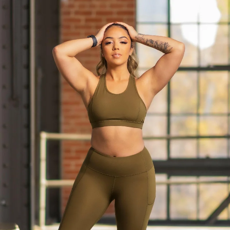 Princess Sports Bra - Olive