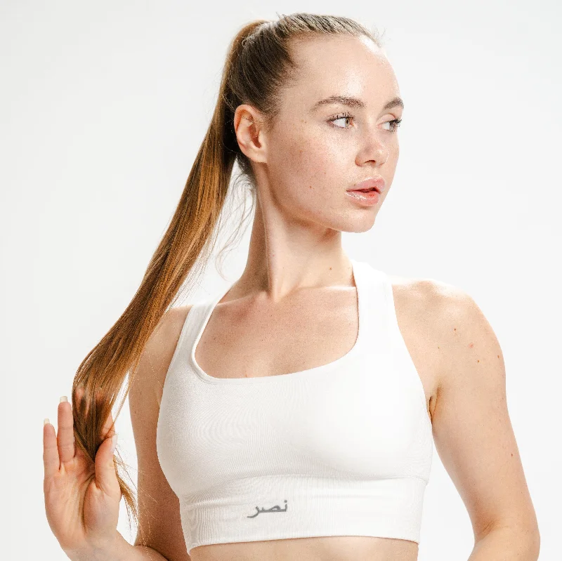 Seamless Bra - White