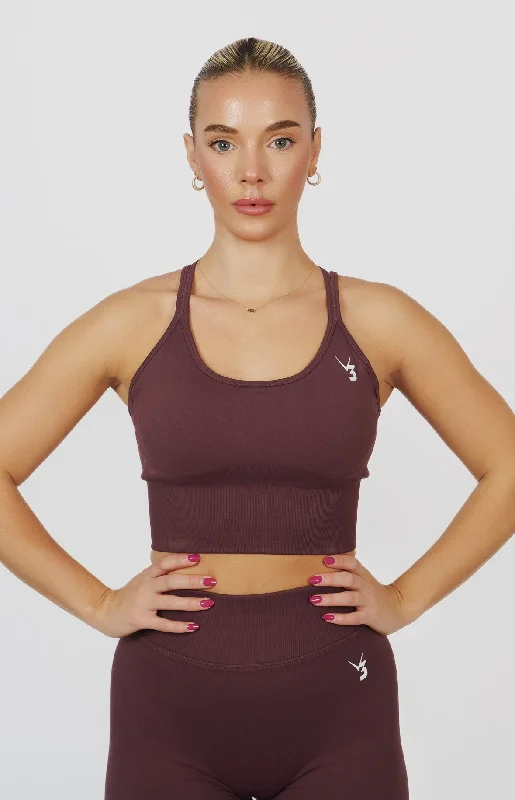 Form Seamless Strappy Sports Bra - Plum Purple