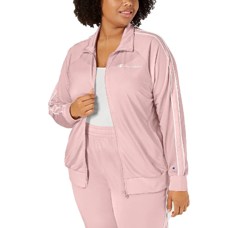 Champion Women's Plus Size Track Jacket Dream Pink Size 3 Extra Large - XXX-Large