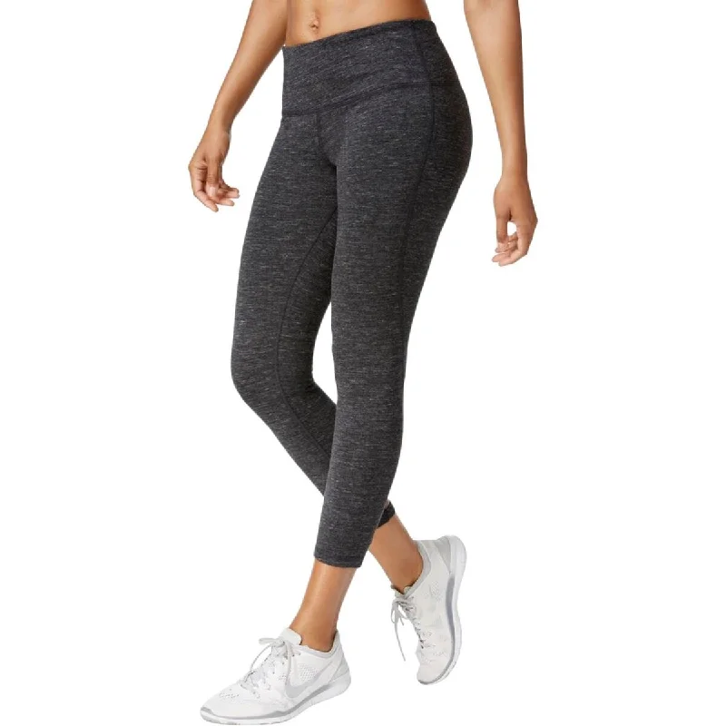 Ideology Women's Heather Cropped Leggings Grey Size Extra Small - XS