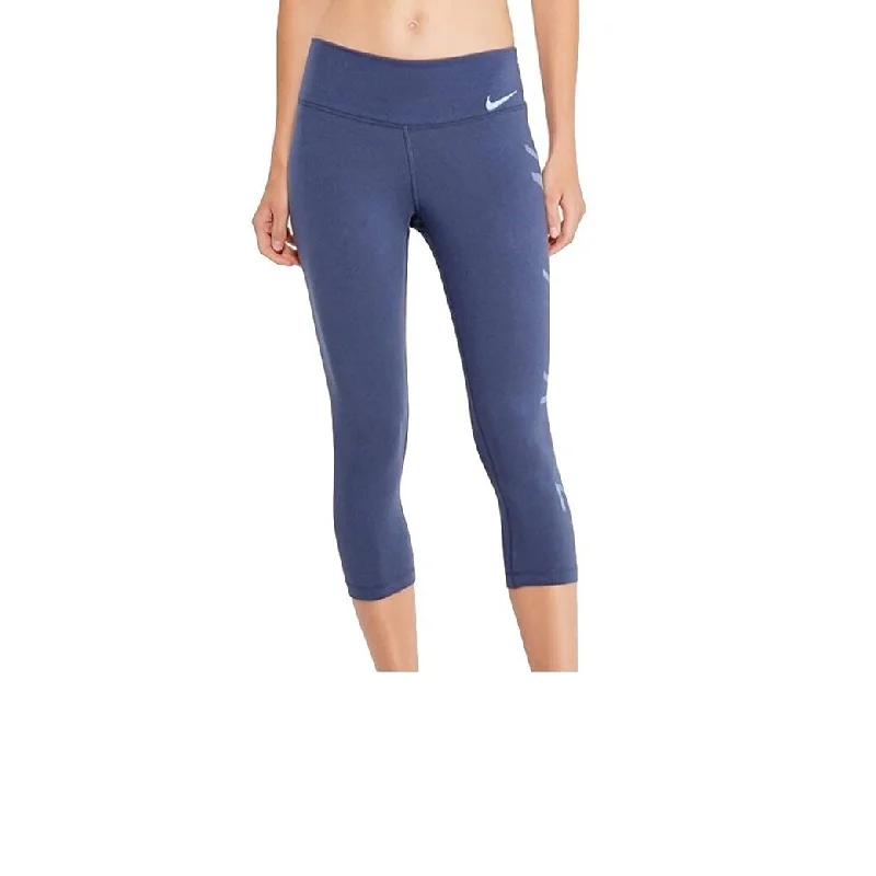 Nike Women's Dry Training Capri Leggings Blue Size Medium - 8