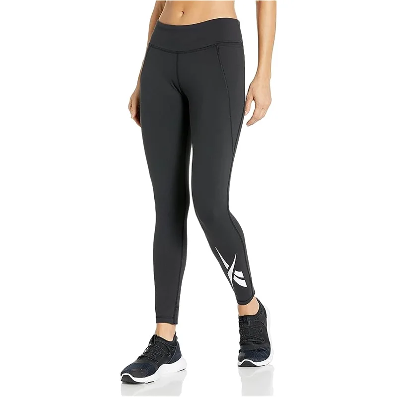 Reebok Womens Lux 2.0 Leggings Compression Athletic Pants, Black, Small